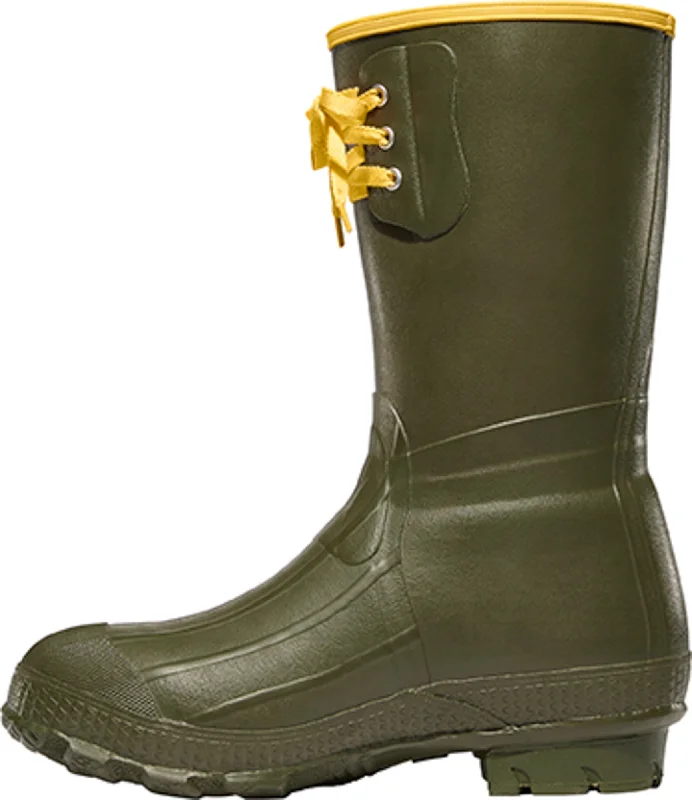 Men's Cozy Shoes Lacrosse Insulated Pac Mens Green Rubber 12in Foam Work Boots