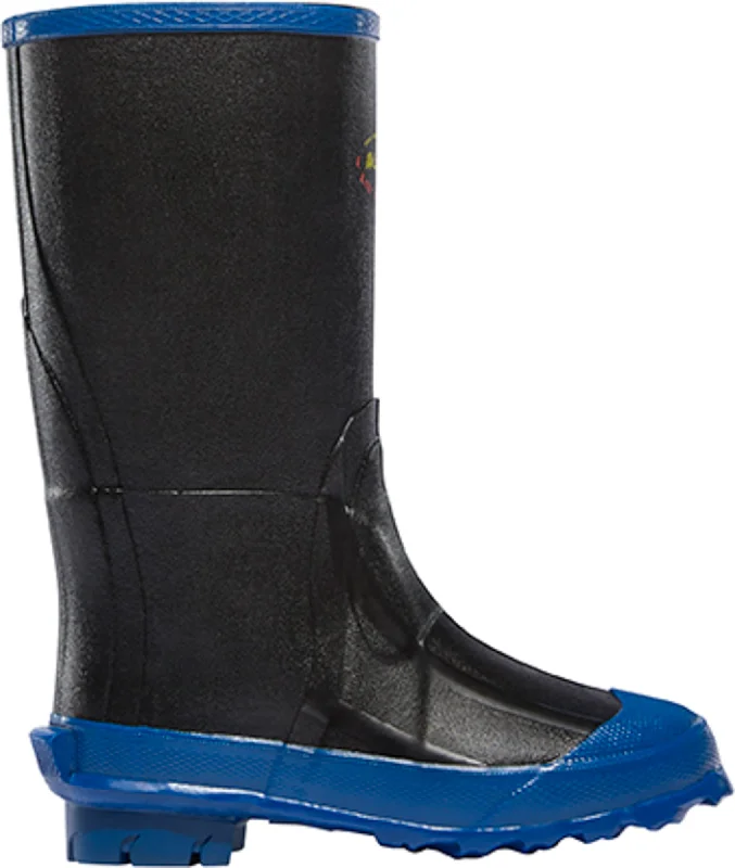 Men's Cushioned Boots Lacrosse Lil Grange Boys Black/Blue Rubber 9in ZXT Work Boots
