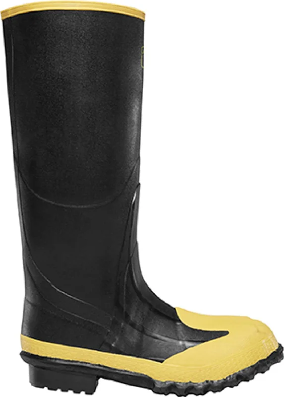 Limited-Time Shoe Discounts On Top Brands LaCrosse Mens 16in Meta MET/SM/ST Black Rubber Work Boots