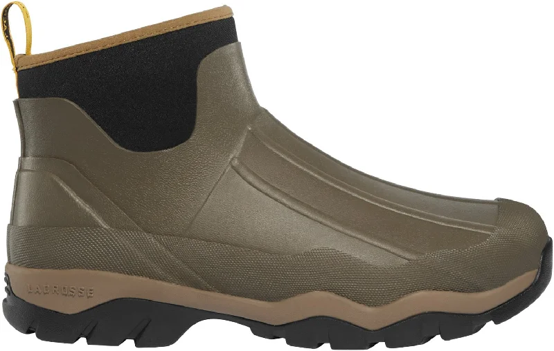 Men's Minimalist Shoes LaCrosse Mens Alpha Muddy Mid 6in 3.5MM Stone Rubber Work Boots Men's Minimalist Shoes LaCrosse Mens Alpha Muddy Mid 6in 3.5MM Stone Rubber Work Boots