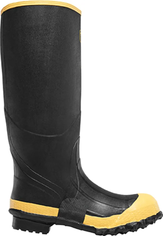 Men's Supportive Boots Lacrosse Premium Knee Mens Black Rubber ST PR Work Boots