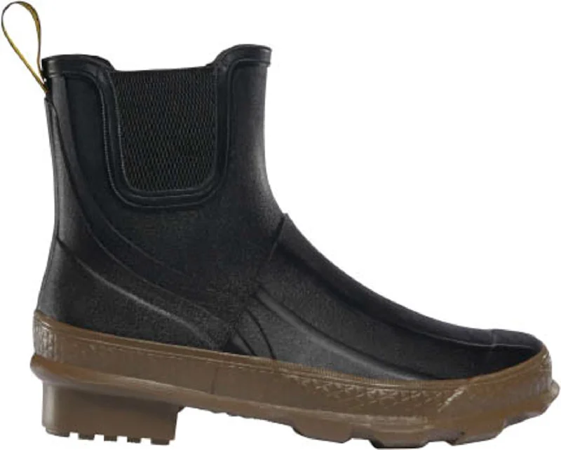 Men's Fashionable Shoes LaCrosse Womens Grange Chelsea 5in Black/Tan Rubber Work Boots Men's Fashionable Shoes LaCrosse Womens Grange Chelsea 5in Black/Tan Rubber Work Boots