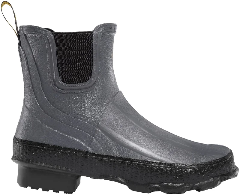 Men's Waterproof Boots LaCrosse Womens Grange Chelsea 5in Gray/Black Rubber Work Boots Men's Waterproof Boots LaCrosse Womens Grange Chelsea 5in Gray/Black Rubber Work Boots