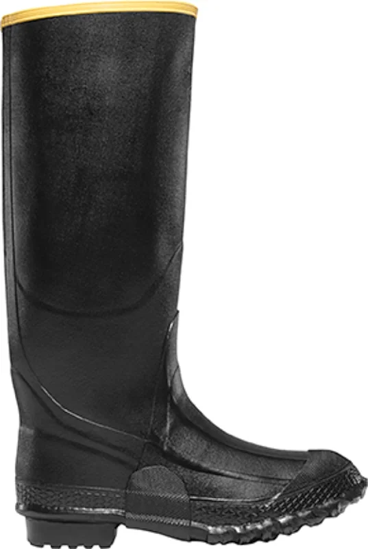Men's Ergonomic Shoes Lacrosse ZXT Knee Mens Black Rubber 16in Uninsulated Work Boots Men's Ergonomic Shoes Lacrosse ZXT Knee Mens Black Rubber 16in Uninsulated Work Boots
