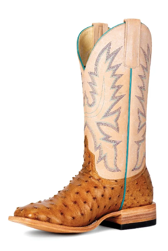 Men's Classic Shoes Miss Macie Bean Womens Ostrich Antique Saddle Full Quill Fashion Boots 9 M