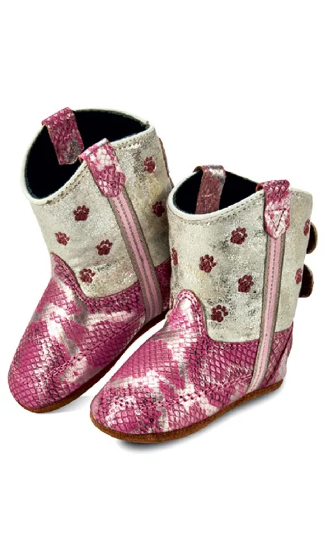 Casual Shoes For Everyday Wear Old West Infant Girls Poppets Pink Silver/White Faux Leather Cowboy Boots Casual Shoes For Everyday Wear Old West Infant Girls Poppets Pink Silver/White Faux Leather Cowboy Boots