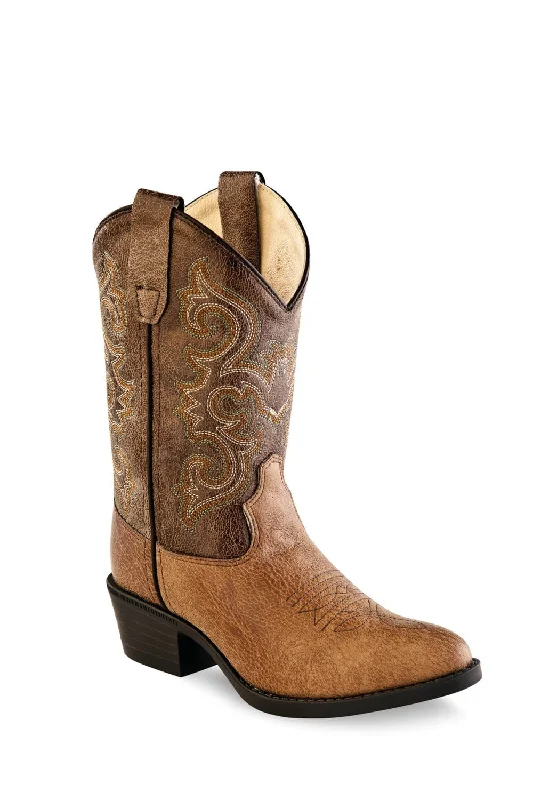 Men's Fashionable Shoes Old West Tan Kids Boys Faux Leather Western Cowboy Boots 8.5D Men's Fashionable Shoes Old West Tan Kids Boys Faux Leather Western Cowboy Boots 8.5D