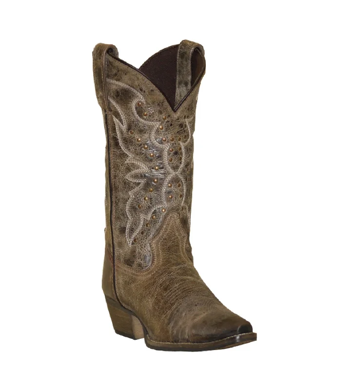 Men's Stylish Shoes Rawhide Womens 12in Nailheads Tan Leather Cowboy Boots