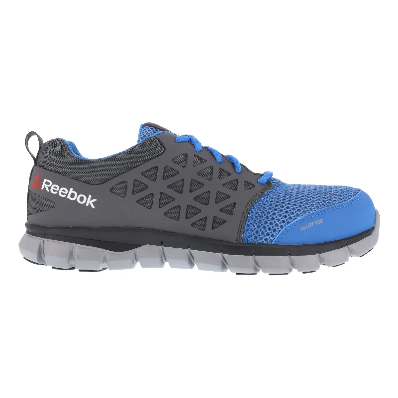Best Price On Lightweight Shoes Reebok Mens Blue & Grey Mesh Work Shoes Alloy Toe Oxfords Best Price On Lightweight Shoes Reebok Mens Blue & Grey Mesh Work Shoes Alloy Toe Oxfords