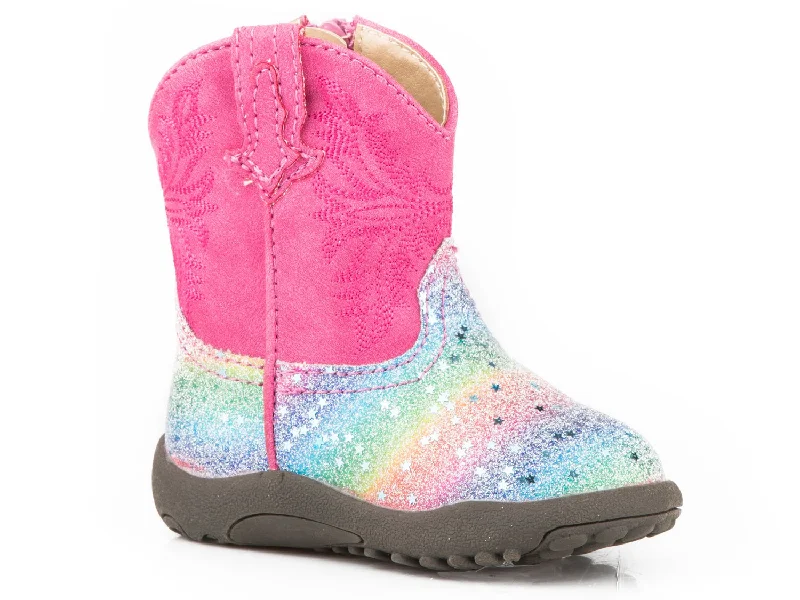 Clearance Sale On Men's Shoes Roper Infant Girls Multi Faux Leather Glitter Rainbow Cowboy Boots 4 Clearance Sale On Men's Shoes Roper Infant Girls Multi Faux Leather Glitter Rainbow Cowboy Boots 4