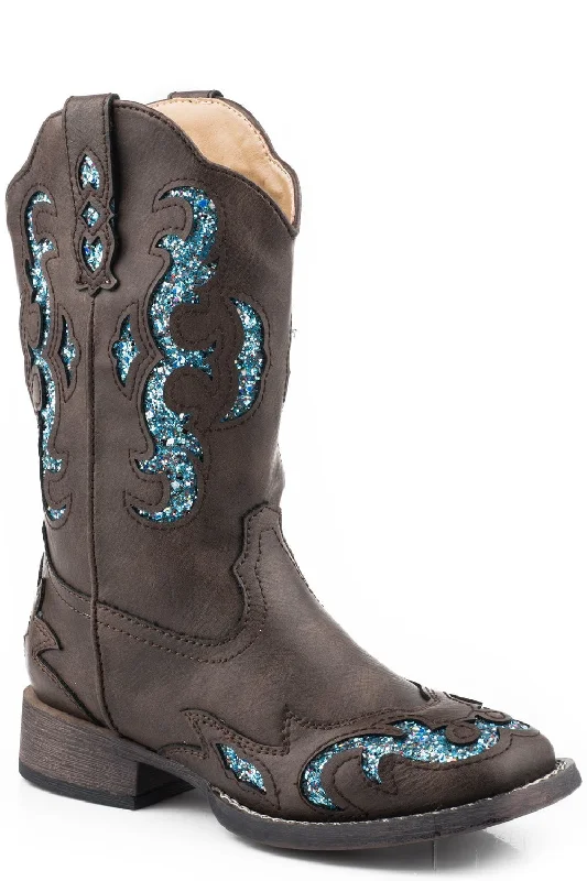 Seasonal Sale On High-Quality Shoes Roper Kids Girls Brown Faux Leather Glitter Gypsy 9In Cowboy Boots 2 Seasonal Sale On High-Quality Shoes Roper Kids Girls Brown Faux Leather Glitter Gypsy 9In Cowboy Boots 2