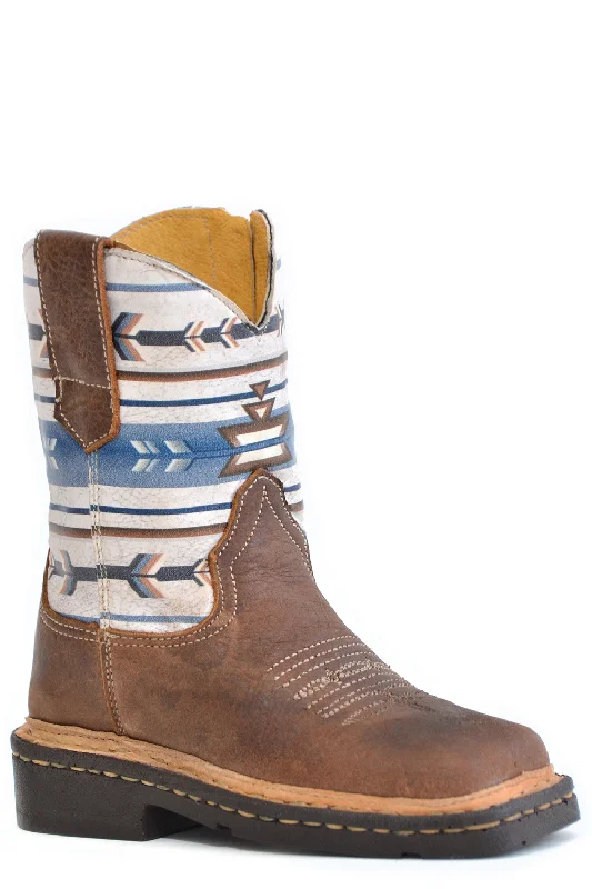 Men's Shock-Resistant Shoes Roper Toddler Boys Aztek Multi-Color Leather Cowboy Boots Men's Shock-Resistant Shoes Roper Toddler Boys Aztek Multi-Color Leather Cowboy Boots