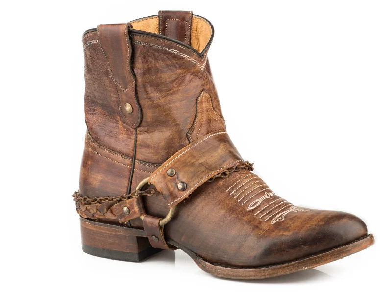 Hot Deals On Casual Shoes Roper Womens Vintage Brown Leather Selah Ankle Boots 7