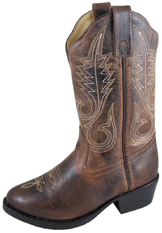 Men's Waterproof Shoes Smoky Mountain Boots Children Girls Annie Brown Waxed Leather Western 13.5 D Men's Waterproof Shoes Smoky Mountain Boots Children Girls Annie Brown Waxed Leather Western 13.5 D