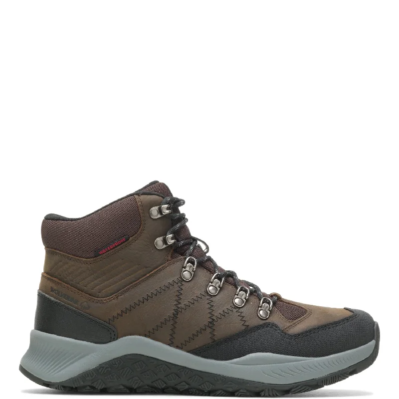 Men's Energy-Return Boots Wolverine Mens Brown Leather Work Boots Luton Hiker WP