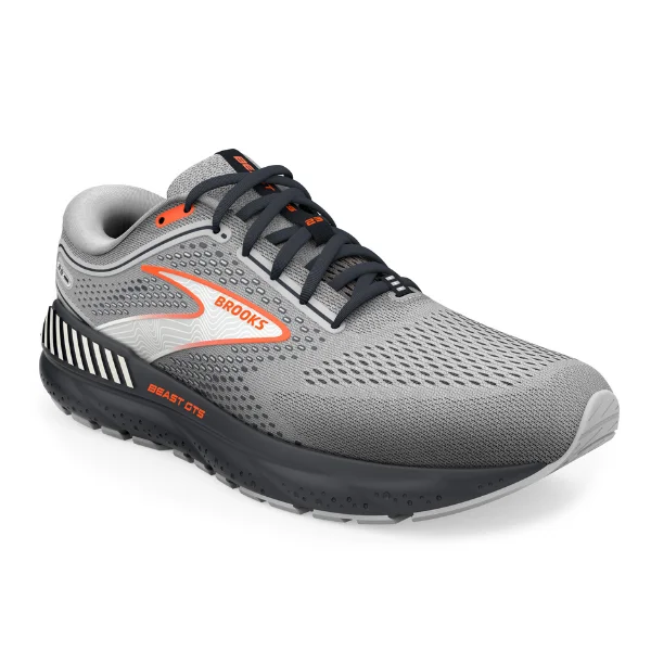 Men's High-Quality Shoes Brooks Men's Beast GTS 23 Grey/Scarlet/Ebony
