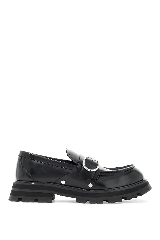 Clearance Sale On Men's Shoes Alexander Mcqueen Brushed Leather Wander Loafers For