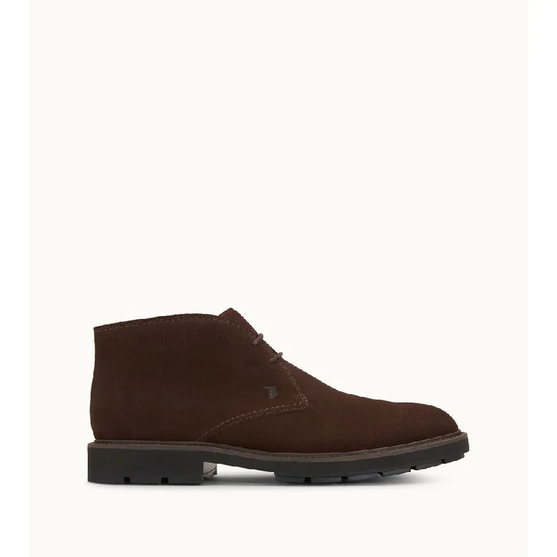 Men's Flexible Sole Shoes Ankle boot in Suede