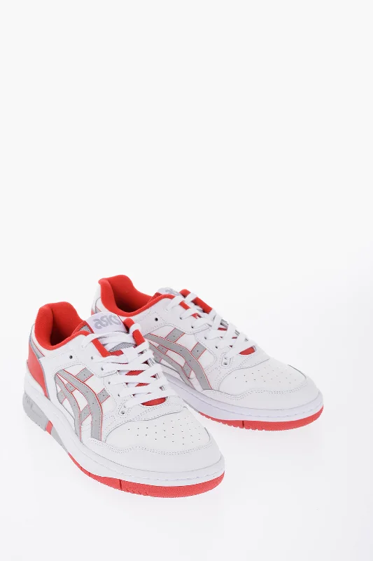 Men's Casual Boots Asics Leather Ex89 Low Top Sneakers Embellished With Color Blocks Men's Casual Boots Asics Leather Ex89 Low Top Sneakers Embellished With Color Blocks