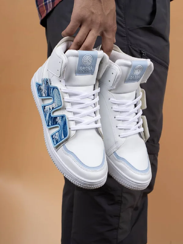 Men's Seamless Design Shoes Bacca Bucci High-Top PATCH-PLAY Men's Sneakers