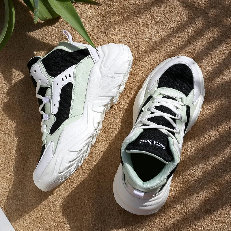 Men's Modern Shoes Bacca Bucci NYRA Mid-top Platform Fashion Sneakers For Women | StreetWear Chunky Sneakers