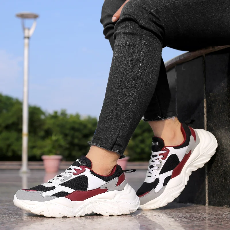 Stylish Shoes For Men Bacca Bucci SPARK Low-top Platform ColorBlock Fashion Sneakers For Women | StreetWear Chunky Sneakers Stylish Shoes For Men Bacca Bucci SPARK Low-top Platform ColorBlock Fashion Sneakers For Women | StreetWear Chunky Sneakers