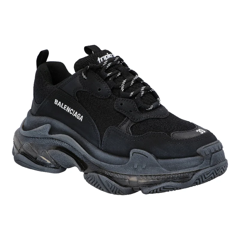 Men's Classic Shoes Balenciaga Men's Triple S Clear Sole Sneaker Black