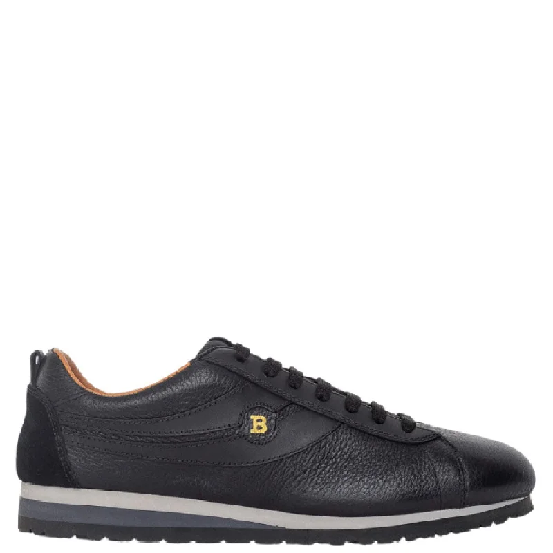 Exclusive Discount On Stylish Shoes Bally Bredy 6222737 Men's Black Deer Leather Sneakers Exclusive Discount On Stylish Shoes Bally Bredy 6222737 Men's Black Deer Leather Sneakers