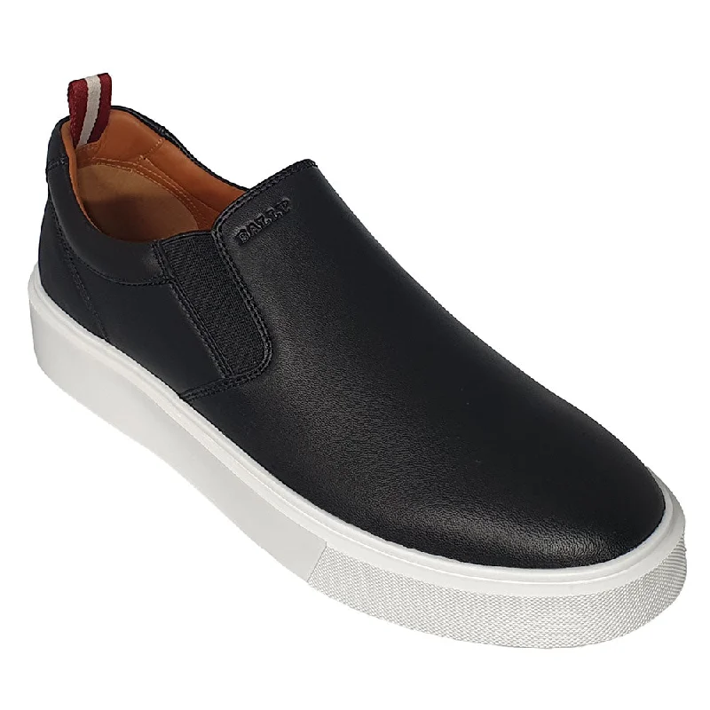 Men's Modern Boots Bally Charles 6240396 Men's Black Lamb Leather Sneakers