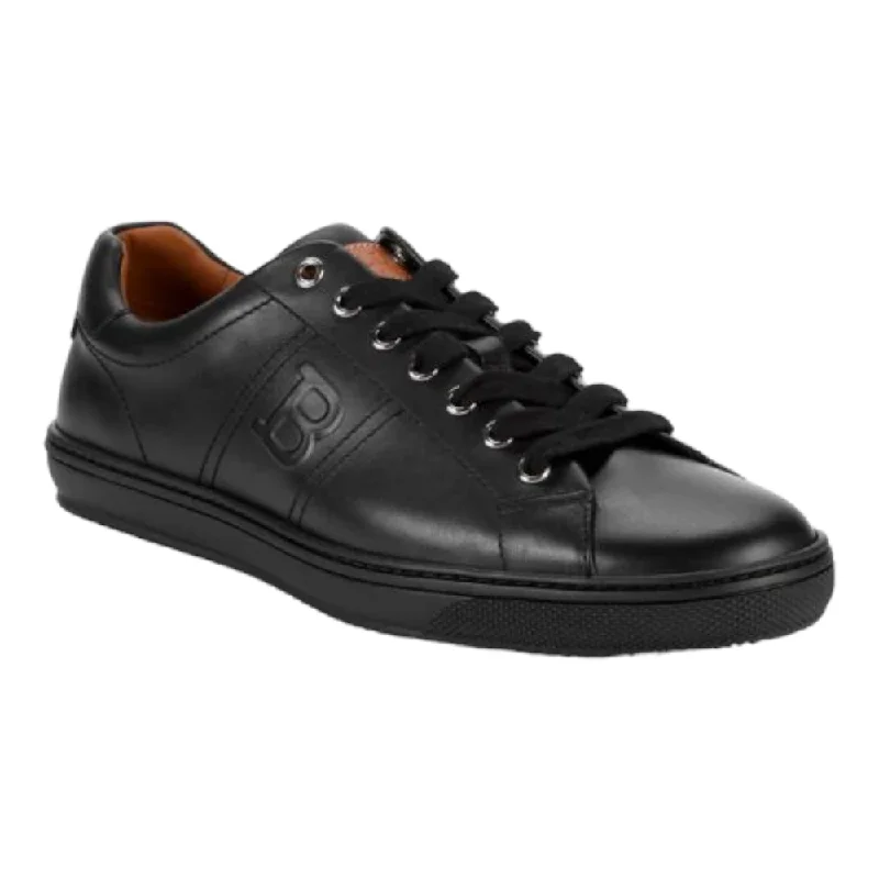 Men's Classic Shoes Bally Orivel Men's 6240301 Black Leather Sneaker
