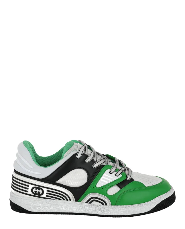 Men's Flexible Sole Shoes Basket Leather Low-Top Sneakers