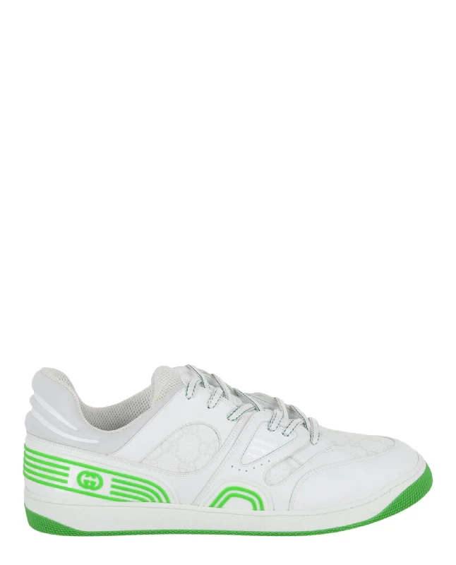 Men's Seamless Design Shoes Basket Leather Low-Top Sneakers