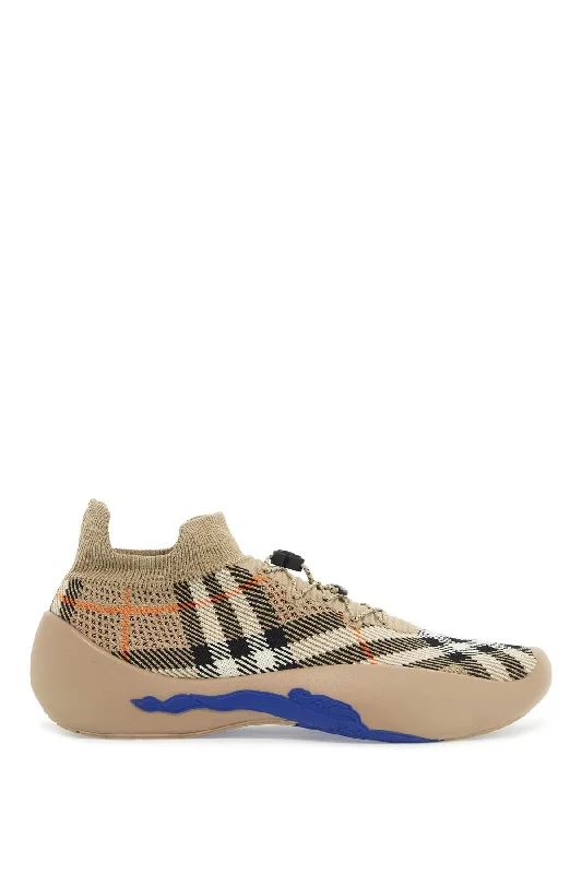 Men's Minimalist Shoes Burberry "checkered Knit Neptune Sne