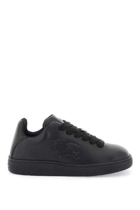 Men's Flexible Sole Boots Burberry Leather Sneaker Storage Box
