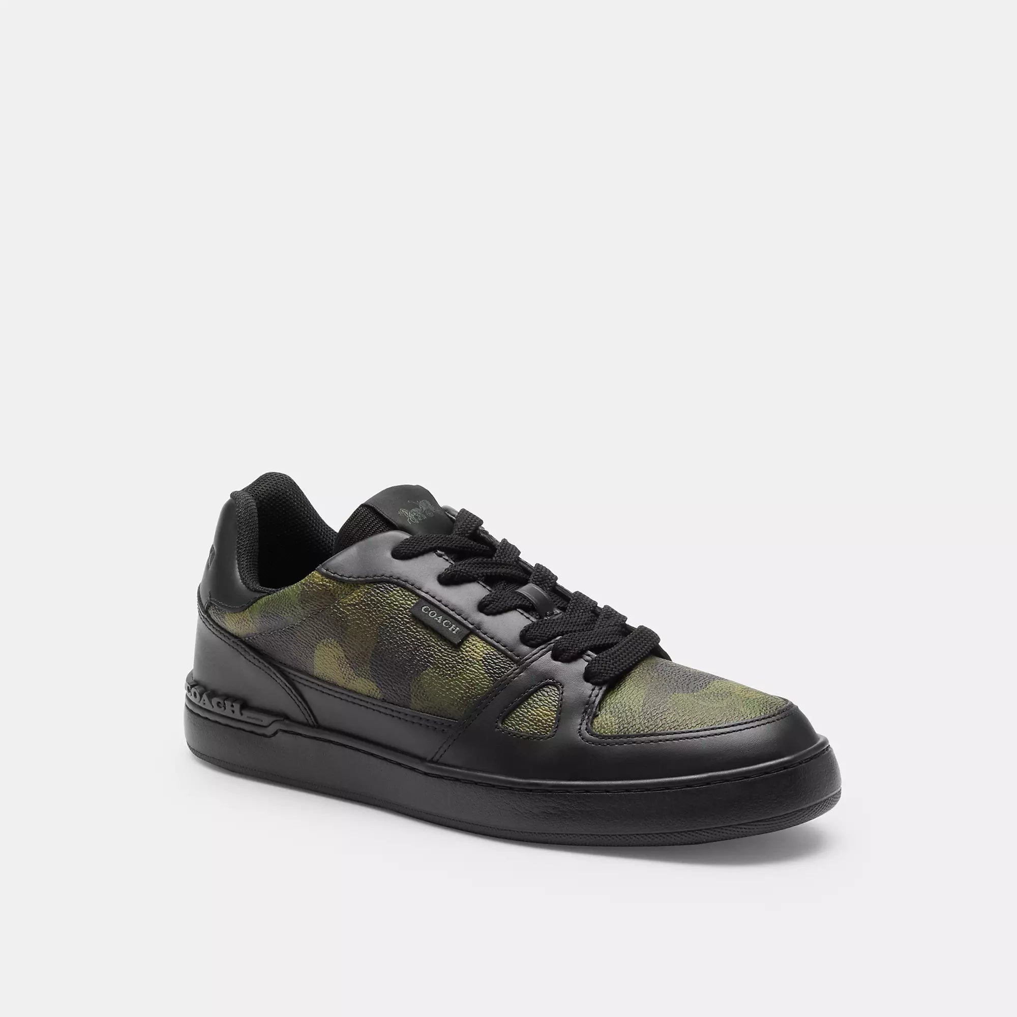 Men's All-Season Shoes Coach Outlet Clip Court Sneaker With Camo Print