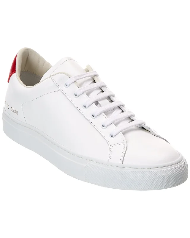 Men's Odor-Resistant Shoes Common Projects Retro Low Leather Sneaker