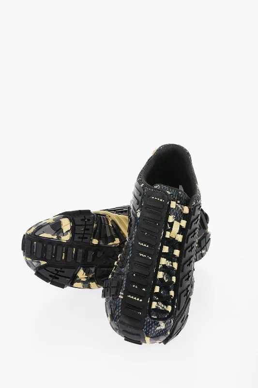 Men's Energy-Return Boots Diesel Camo S-Prototype V2 Sneakers With Rubber Application