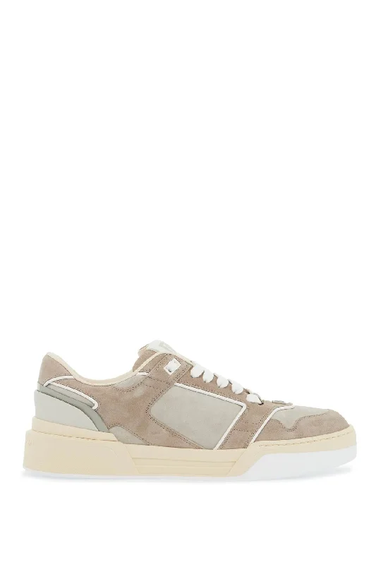 Men's Handcrafted Shoes Dolce & Gabbana New Suede Roma Sneakers For Men And