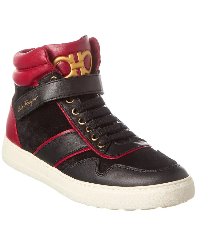 Buy More, Save More On Stylish Shoes Ferragamo Noe Leather Sneaker