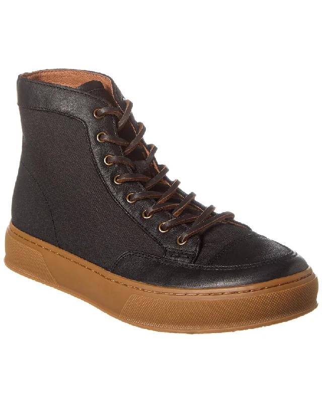 Men's Cozy Boots Frye Hoyt Mid Lace Leather Sneaker