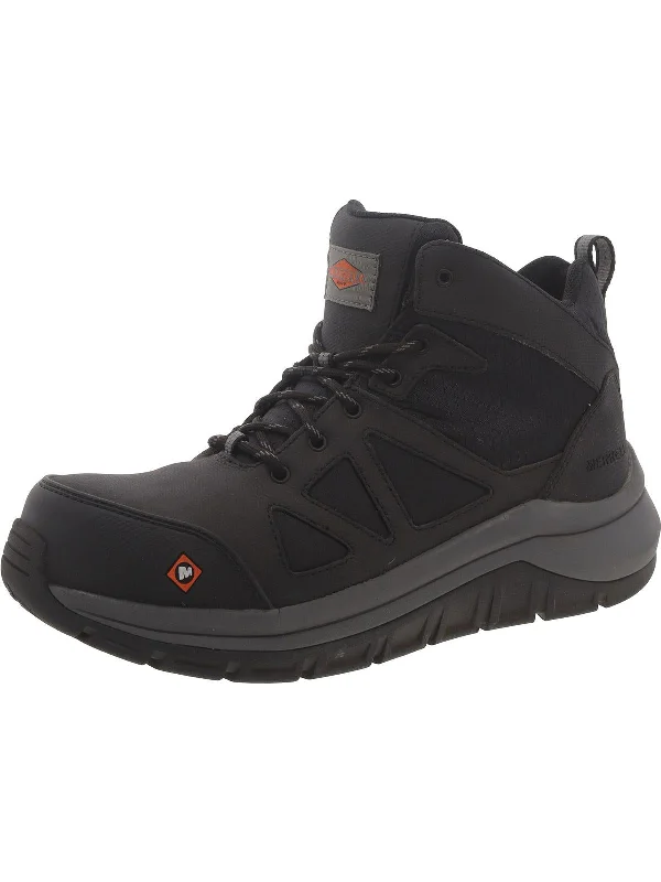 Men's Slip-Resistant Boots Fullbench Speed Mid CF Mens Leather Slip Resistant Work and Safety Shoes
