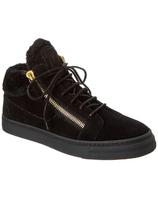 Men's Ergonomic Shoes Giuseppe Zanotti Aug/Liv Suede Sneaker