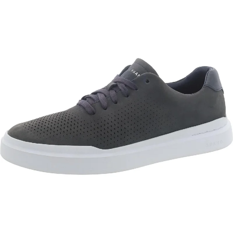 Men's Cushioned Shoes Grand Pro Rally Mens Nubuck Laser Cut Sneakers