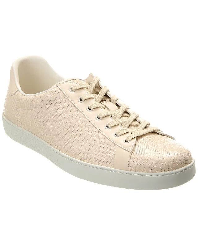 Men's Premium Shoes Gucci Interlocking G Leather Sneaker