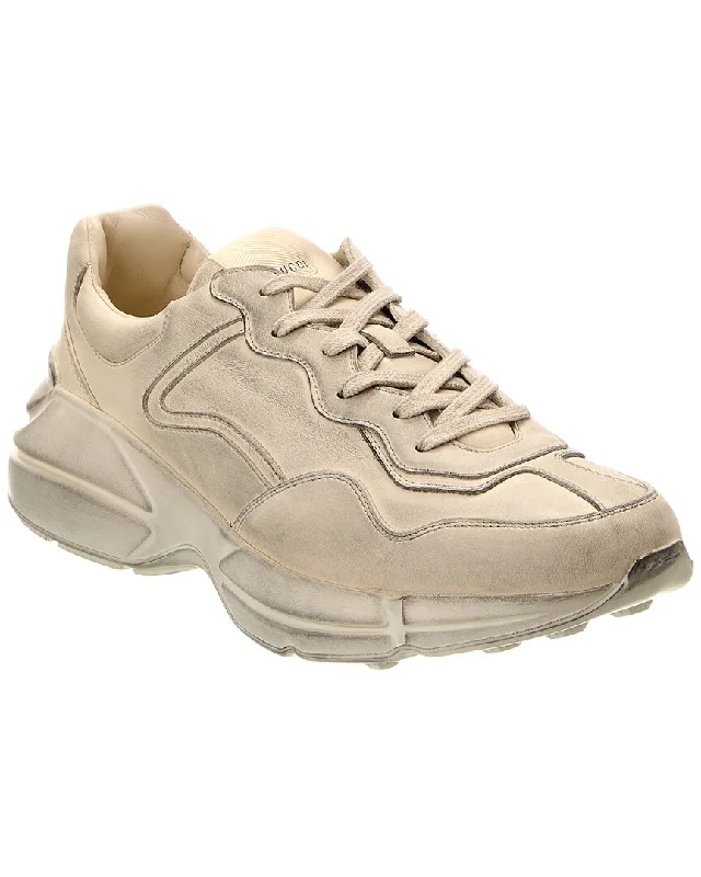 Men's Waterproof Boots Gucci Rhyton Leather Sneaker