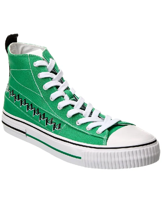 Men's Stylish Boots KARL LAGERFELD Vulcanized Canvas High-Top Sneaker
