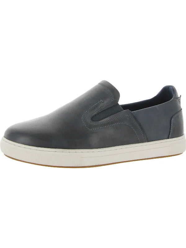 Men's Sporty Shoes Kedrick Mens Leather Laceless Slip-On Sneakers