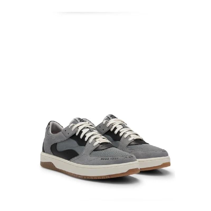 Shop Stylish Shoes At Unbeatable Prices Lace-up trainers in faux leather and suede