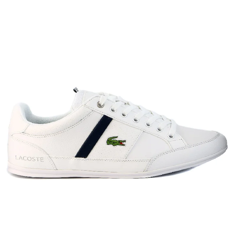 Comfortable Shoes For Men Lacoste Chaymon CR Fashion Sneaker Shoes - White/Dark Blue - Mens Comfortable Shoes For Men Lacoste Chaymon CR Fashion Sneaker Shoes - White/Dark Blue - Mens