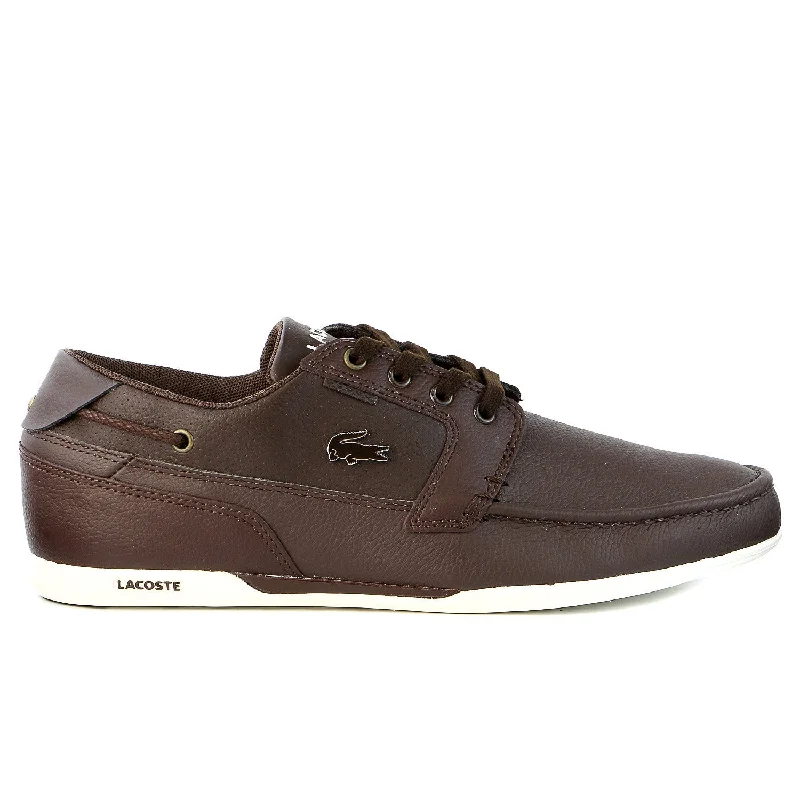 Men's Trendy Shoes Lacoste Dreyfus LX US SPM Moccasin Boat Sneaker Shoe - Brown/Dark Brown - Mens Men's Trendy Shoes Lacoste Dreyfus LX US SPM Moccasin Boat Sneaker Shoe - Brown/Dark Brown - Mens